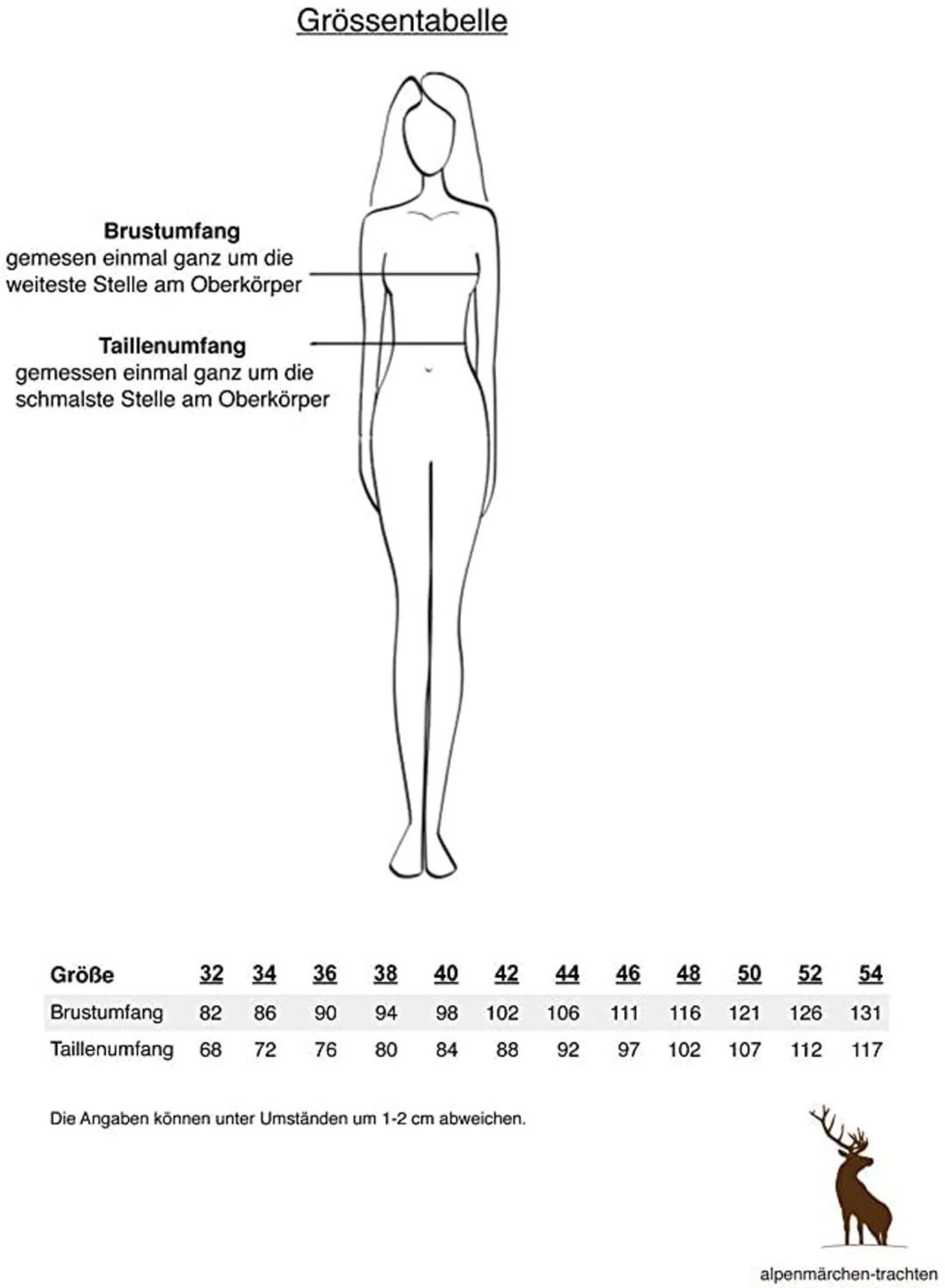 Alpenmärchen Dirndl midi com avental de renda – Tamanho 48 – photo 5